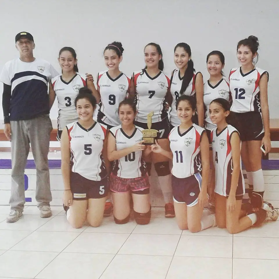 El equipo del Colegio San José que conquistó el Campeonato Nacional de Voleibol Escolar 2015. Foto cortesía para Mosaico CSI