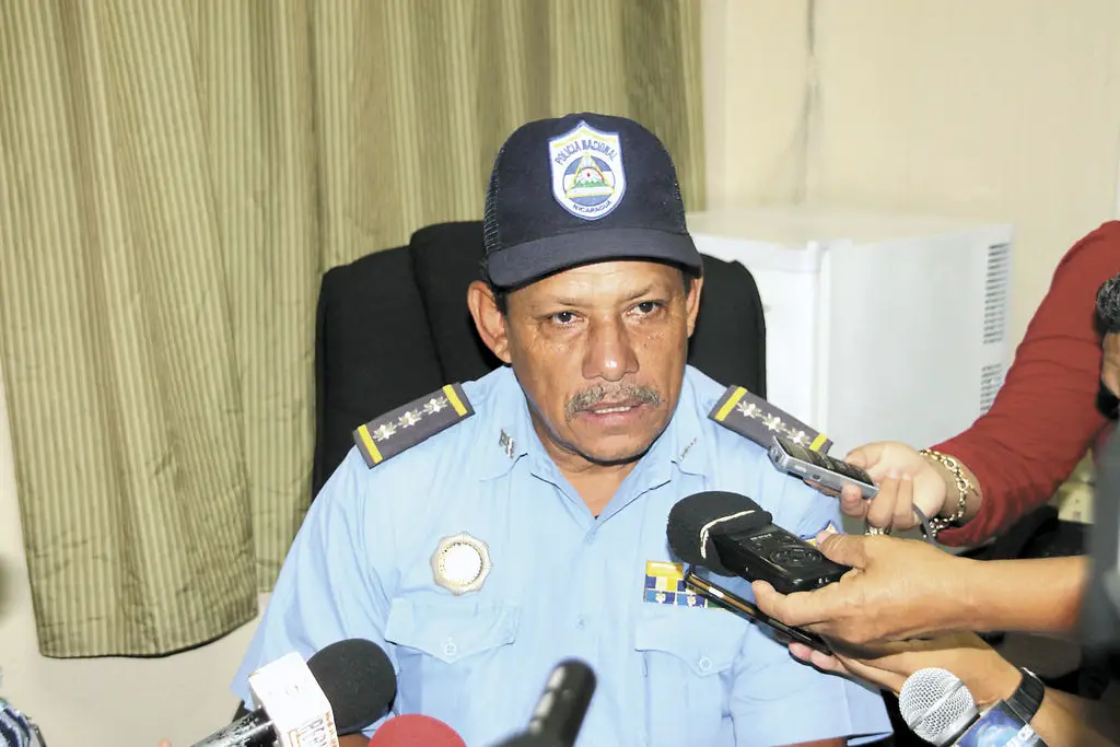 Comisionado mayor Denis Castro Rugama, segundo jefe departamental de la Policía. LA PRENSA/ LUIS E. MARTÍNEZ
